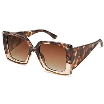 Stylish SOJOS Retro Square Polarized Women’s Sunglasses