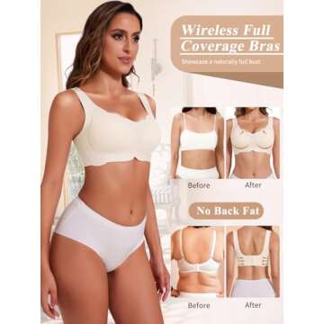 JOYSHAPER Wireless Padded Bra for Comfort & Style