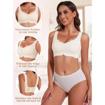 JOYSHAPER Wireless Padded Bra for Comfort & Style