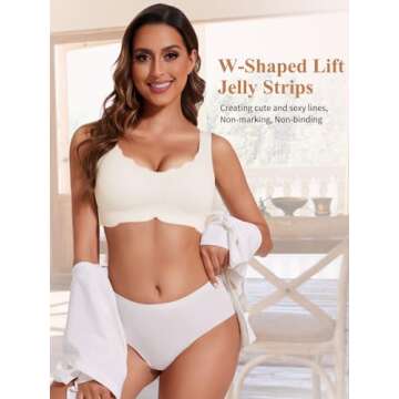 JOYSHAPER Wireless Padded Bra for Comfort & Style