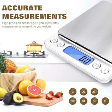 OGWAI Rechargeable Food Scale with Grams and Oz, Multifunction Kitchen Scale for Food - Small Kitchen Appliances