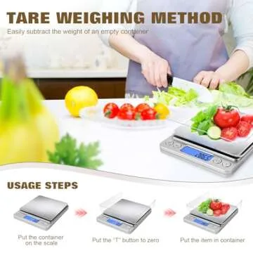 OGWAI Rechargeable Food Scale with Grams and Oz, Multifunction Kitchen Scale for Food - Small Kitchen Appliances