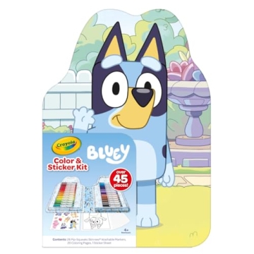 Crayola Bluey Art Kit - 45 Fun Pieces for Kids