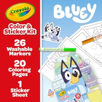 Crayola Bluey Art Kit - 45 Fun Pieces for Kids