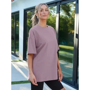 Trendy Queen Women's Oversized Workout T-Shirts for Summer