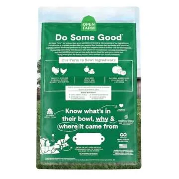 Open Farm Homestead Turkey & Chicken Grain-Free Dry Cat Food, Wild-Caught Fish Recipe with Non-GMO S...