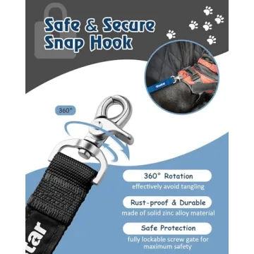 Adjustable Dog Seat Belt 2 Pack Safety Leash for Dogs