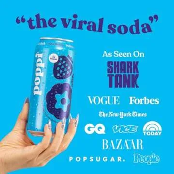 POPPI Wild Berry Prebiotic Soda - Healthy & Refreshing