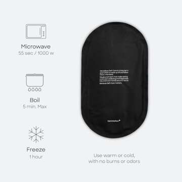 Ostrichpillow Heatbag Heating Pad - Safe Alternative to Hot Water Bottle, Natural Clay System, Focused Heat Efficiency, Gentle Muscle Relief, Odor-Free, Long-Lasting Warmth