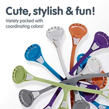 [Original 5-pack] Snappi Cloth Diaper Fasteners - Replaces Diaper Pins - Use with Cloth Prefolds and Cloth Flats