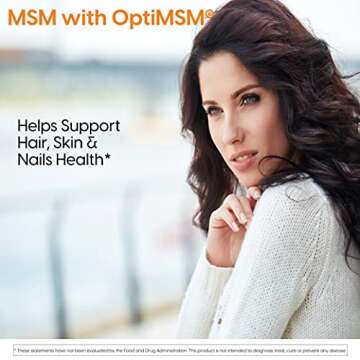 Doctor's Best MSM with OptiMSM, Non-GMO, Gluten Free, Joint Support, 1500 mg, 120 Tablets