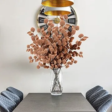 Sggvecsy 6 Pcs Fall Eucalyptus Stems for Autumn Decor
