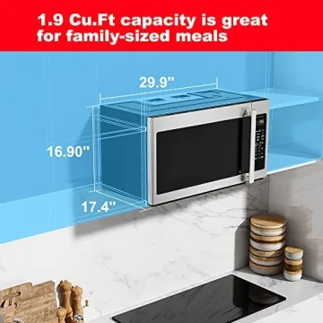 Galanz Over The Range Microwave with Sensor Cooking and 1000W