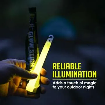 Bright Emergency Glow Sticks for Camping & Survival