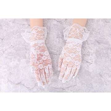 Simplicity Lace Wedding Gloves for Formal Events