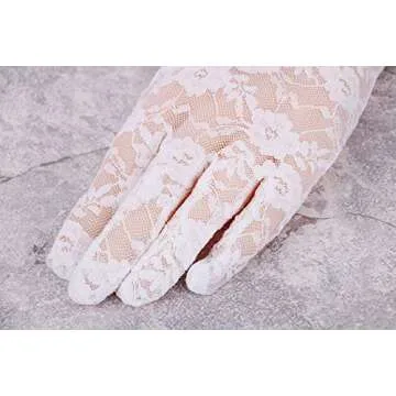 Simplicity Lace Wedding Gloves for Formal Events