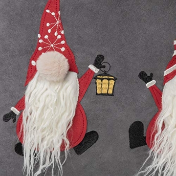 JWH Christmas Gnome Throw Pillow Cover Holiday Cushion