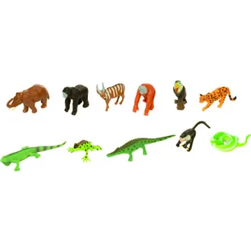 Wild Republic Rainforest Nature Tube 12 Animal Figurines