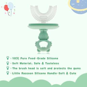 CUAIBB U Shaped Toddler Toothbrush for Kids 12 Months