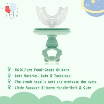 CUAIBB U Shaped Toddler Toothbrush for Kids 12 Months