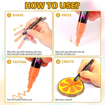 NICETY 72 Colors Acrylic Paint Pens for Every Project