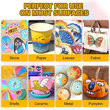 NICETY 72 Colors Acrylic Paint Pens for Every Project