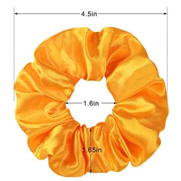 80 Pcs Silk Satin Hair Scrunchies 40 color Hair Bobbles Ponytail Holder Hair Accessories Scrunchy Solid Color Hair Ties