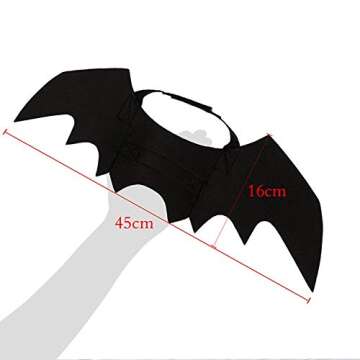 Pet Cat Bat Wings Halloween Dog Bat Costume, Bat Wings for Cat Halloween Costume Puppy Kitten Cosplay Bat Costume Pet Apparel, Cat Wings for Halloween Party Decoration Dress up Accessories