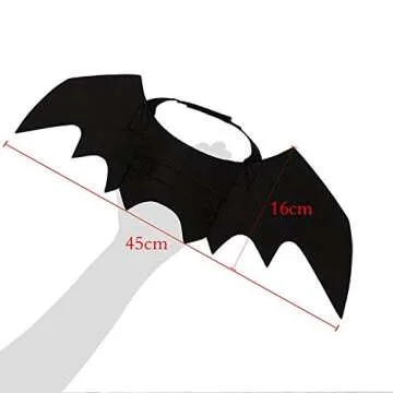 Pet Cat Bat Wings Halloween Dog Bat Costume, Bat Wings for Cat Halloween Costume Puppy Kitten Cosplay Bat Costume Pet Apparel, Cat Wings for Halloween Party Decoration Dress up Accessories