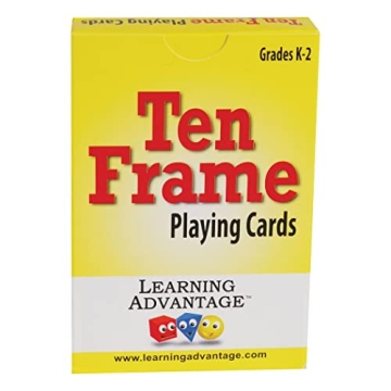 Learning Advantage 44 Ten Frame Cards for Early Math Fun