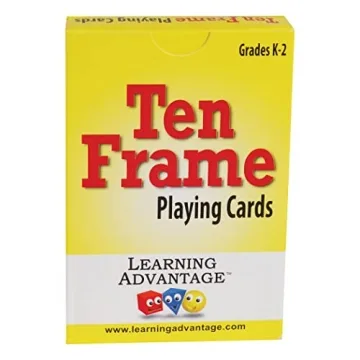 Learning Advantage 44 Ten Frame Cards for Early Math Fun