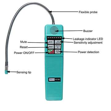 Elitech HLD-100+ HVAC Refrigerant Leak Detector AC Sniffer