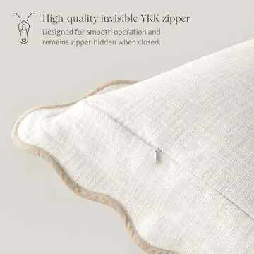 Elegant Cotton Scalloped Pillow Covers for Home Decor