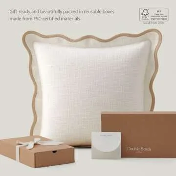 Elegant Cotton Scalloped Pillow Covers for Home Decor