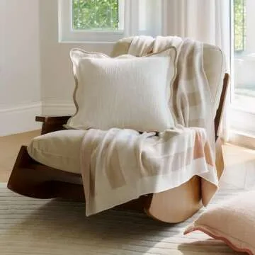 Elegant Cotton Scalloped Pillow Covers for Home Decor