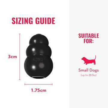 KONG Extreme Dog Toy - Fetch & Chew Toy - Treat-Filling Capabilities & Erratic Bounce for Extended Play Time Most Durable Natural Rubber Material - for Power Chewers - for Small Dogs
