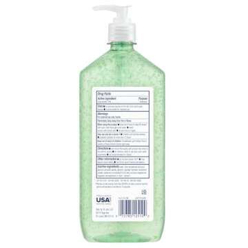 Germ-X Advanced Hand Sanitizer with Aloe and Vitamin E, Non-Drying Moisturizing Gel, Instant and No ...