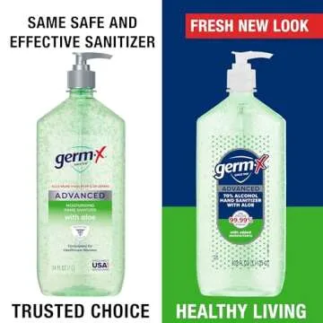 Germ-X Advanced Hand Sanitizer with Aloe for Family Hygiene