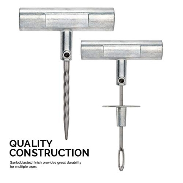 TOOLUXE 50002L Tire Repair Kit for Cars and Trucks