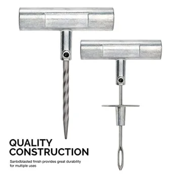 TOOLUXE 50002L Tire Repair Kit for Cars and Trucks