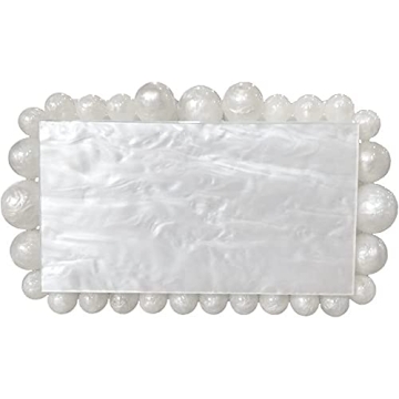 KWRNIAE White Marble Evening Clutch Bag for Stylish Women