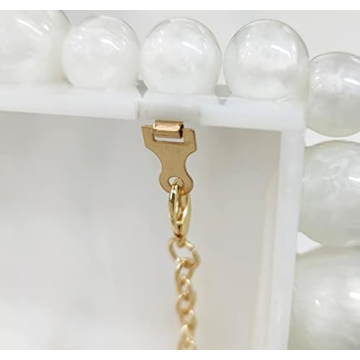 KWRNIAE White Marble Evening Clutch Bag for Stylish Women