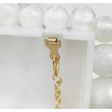 KWRNIAE White Marble Evening Clutch Bag for Stylish Women