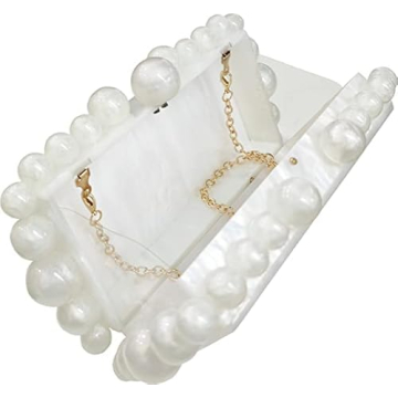 KWRNIAE White Marble Evening Clutch Bag for Stylish Women