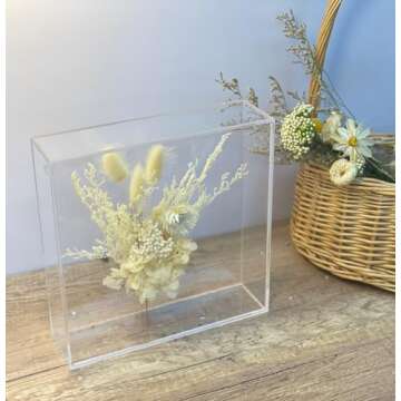 MarccTipton 8x8 Acrylic Shadow Box for Displays and Gifts