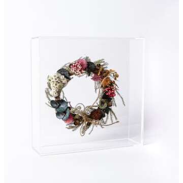 MarccTipton 8x8 Acrylic Shadow Box for Displays and Gifts