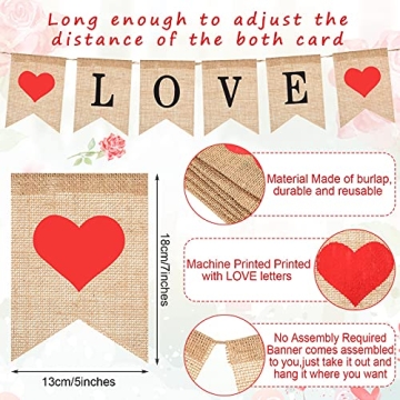 Chic Valentine's Day Decoration Set - Felt Garland & Banner