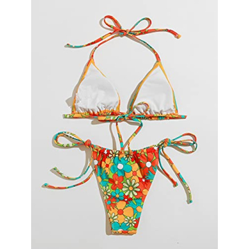 Stylish SOLY HUX Floral Print Bikini Set for Summer Fun