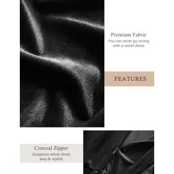 DRESSTELLS Velvet Cocktail Dress for Winter Weddings