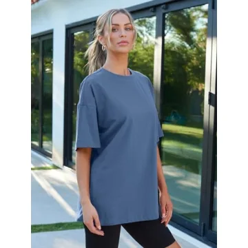 Trendy Queen Women's Fashion Workout T-Shirts in Plus Sizes